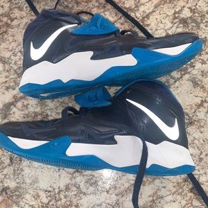 NIKE Zoom LeBron Soldier VII 7 Navy Blue Basketball Shoe Sneakers MENS 8.5